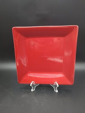 Pier 1 Essential Colours Square Salad Plate Red